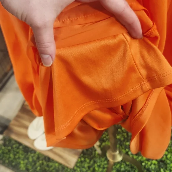 VENUS Orange Sleeveless Midi Sundress for Weddings Size Large - Picture 5 of 9